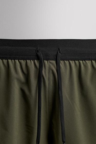 SHORT BASIQUE ENTRAÎNEMENT - Kaki de Zara - Image 8