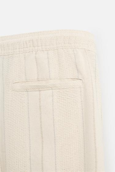STRIPED JACQUARD TROUSERS - striped by Zara - Image 8