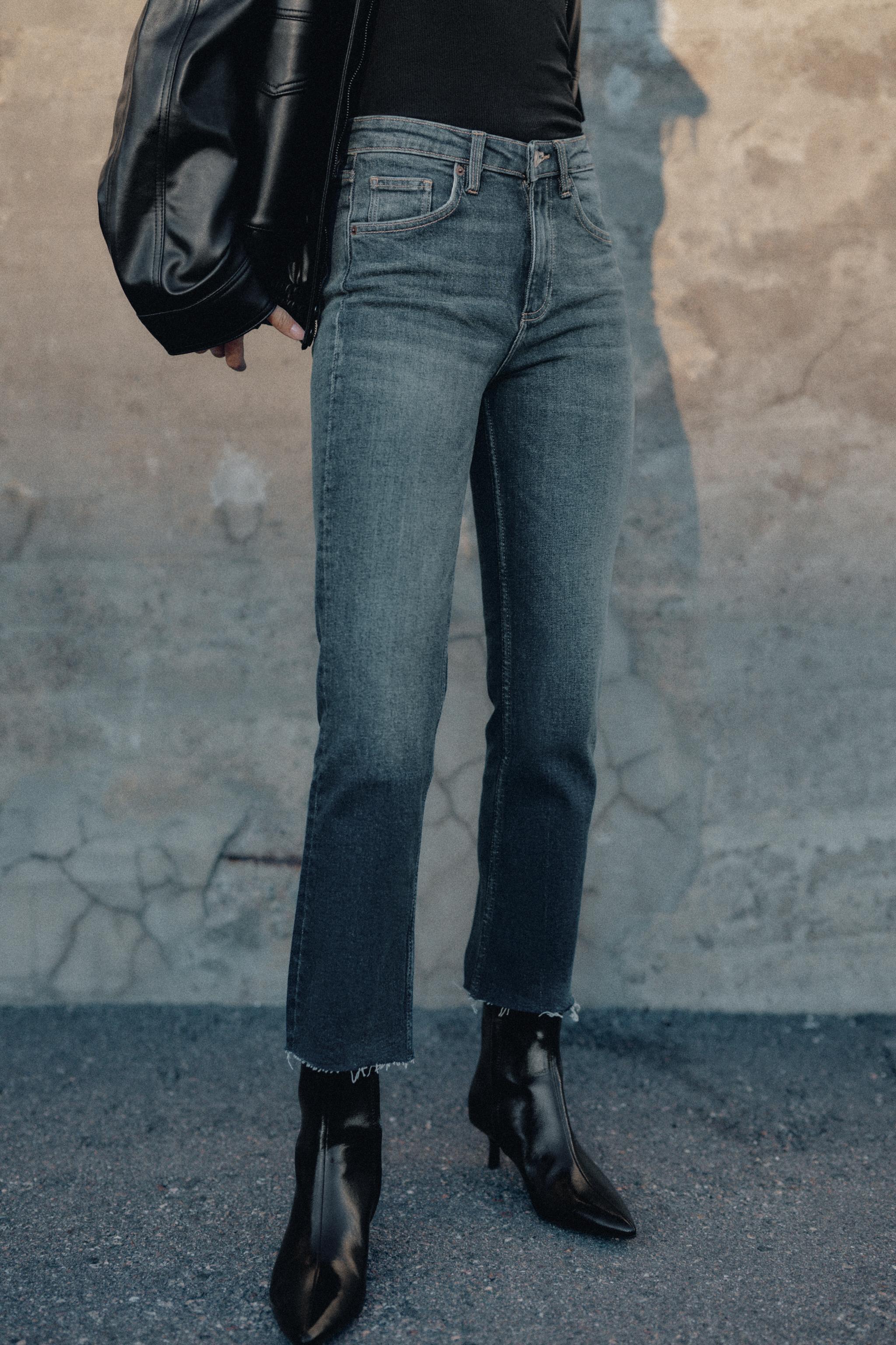 クロップ丈ジーンズ - レディース | ZARA 日本