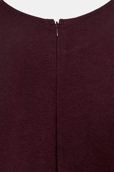 ROBE COURTE INTERLOCK - Vin de Zara - Image 6