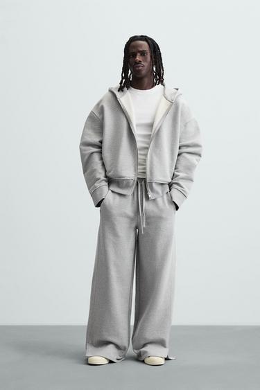 CHÁNDAL RELAXED FIT ACABADO IRREGULAR - Perla / Beige de Zara - Imagen 0