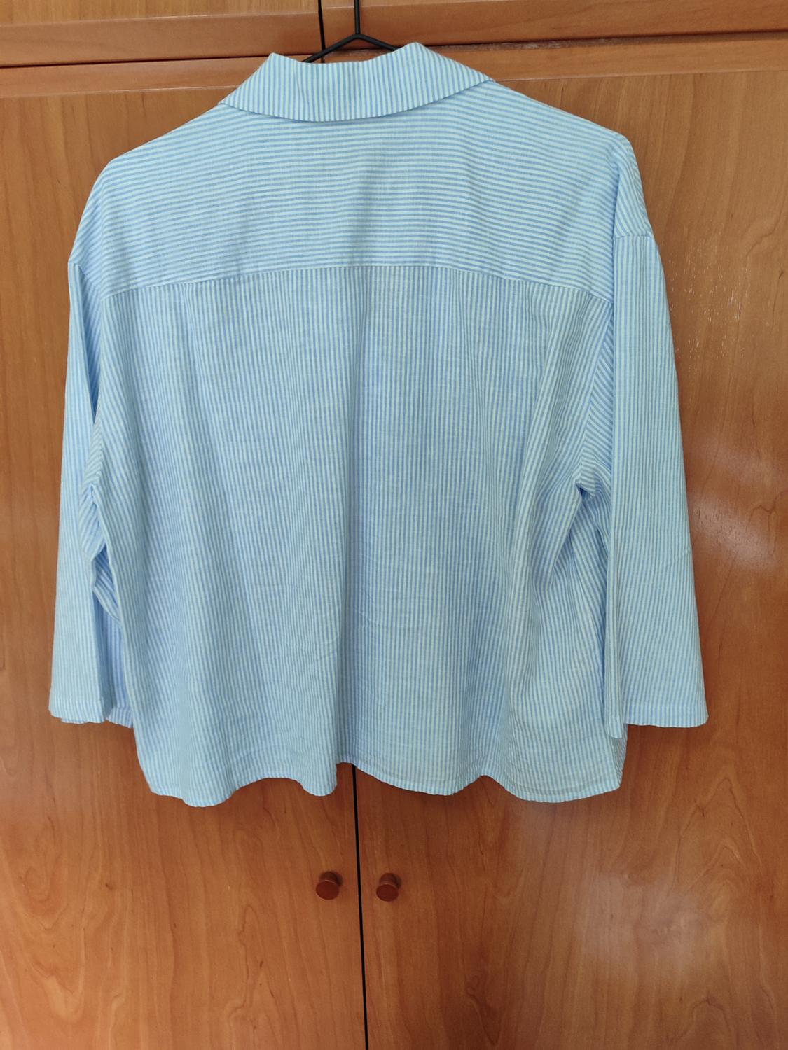 STRIPED PYJAMA-STYLE BLOUSE - Image 5
