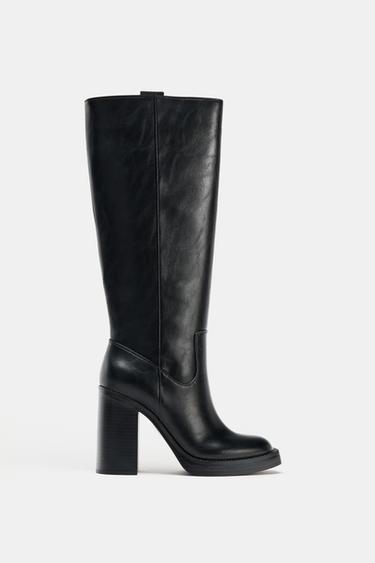 HIGH-HEEL BOOTS - Black by Zara
