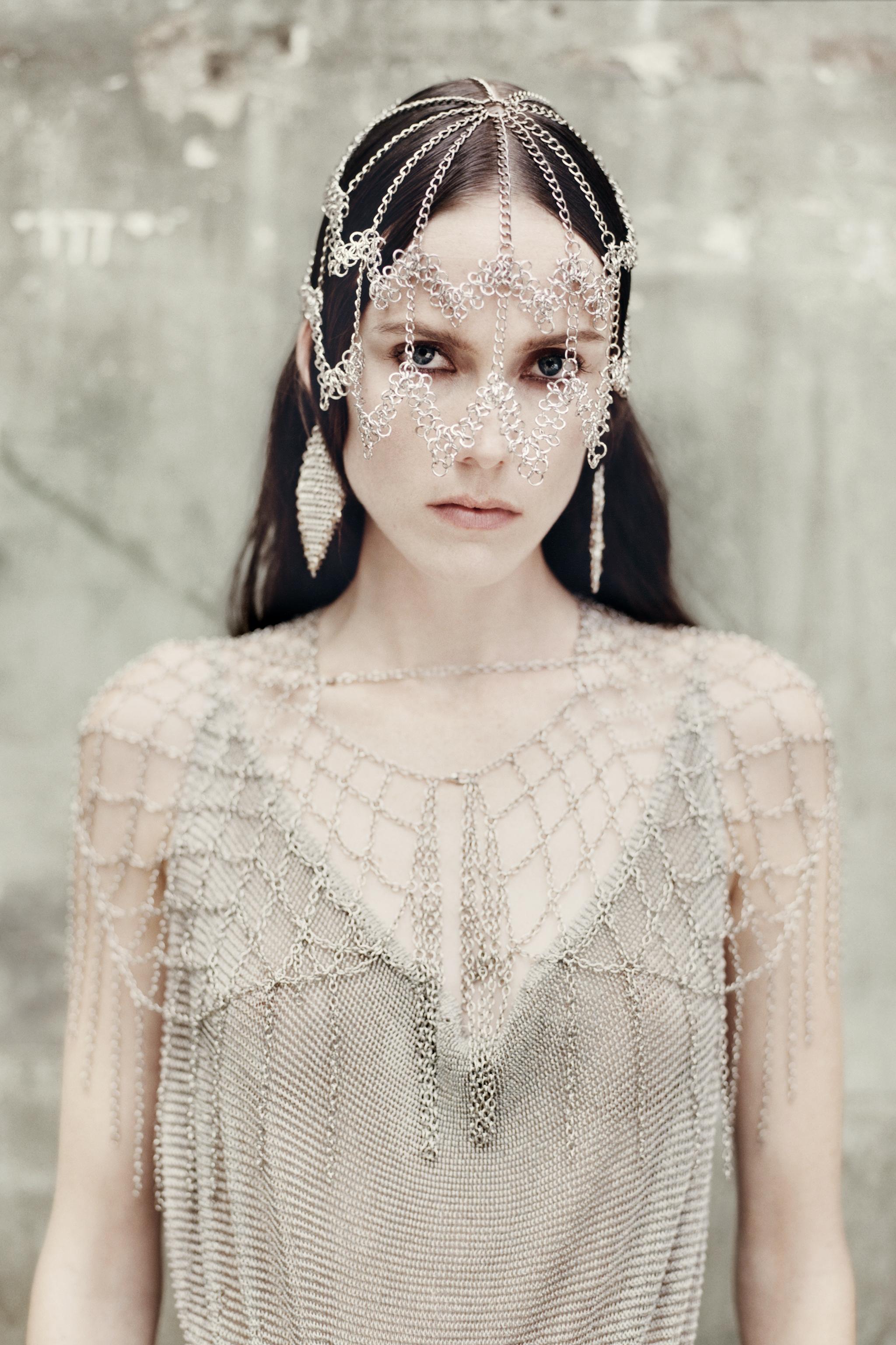 METALLIC THREAD MESH DRESS LIMITED EDITION