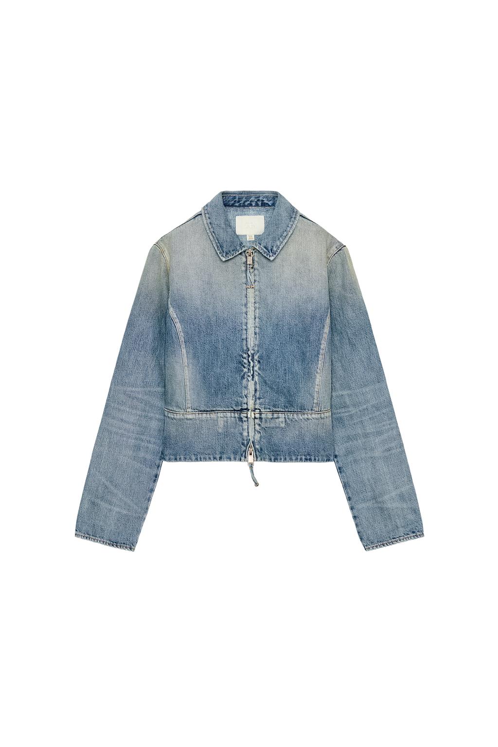 TRF ZIP-UP DENIM JACKET - image 4