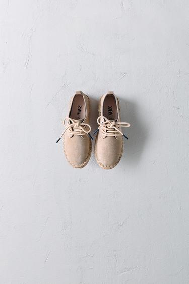 DERBYS JUTE CUIR ÉDITION LIMITÉE - Gris argent de Zara - Image 7