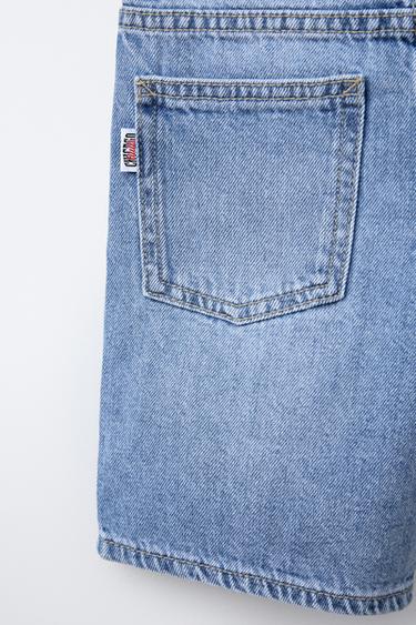 CHICAGO BULLS NBA © DENIM BERMUDA SHORTS - Light blue by Zara - Image 3