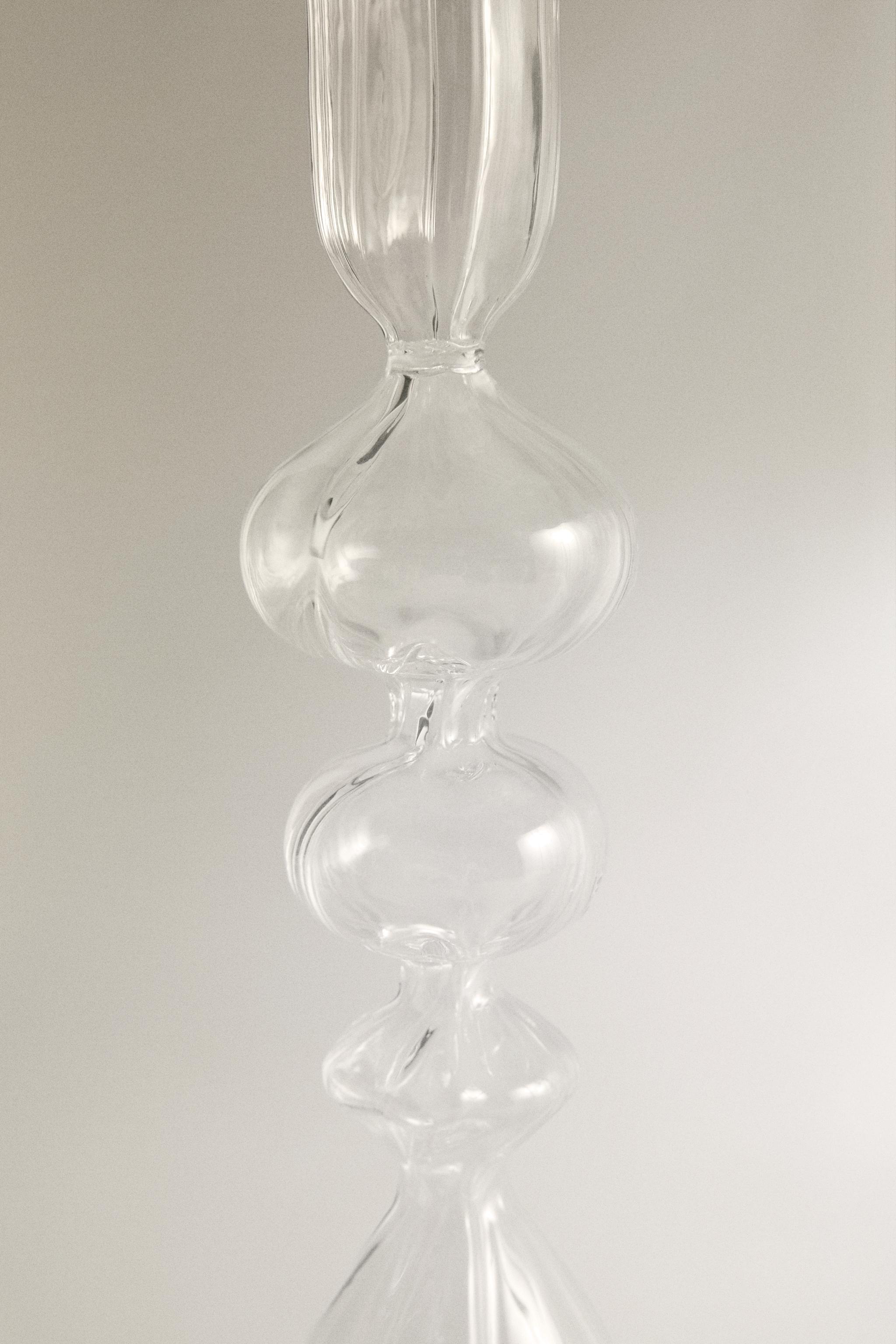 CHANDELIER VERRE TRANSPARENT