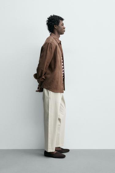 PANTALON CHINO COUPE DÉCONTRACTÉE - Gris chiné de Zara - Image 3