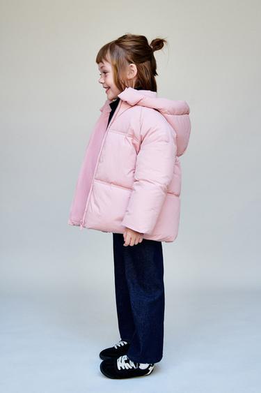WATER-REPELLENT HOODED PADDED JACKET - Pink by Zara