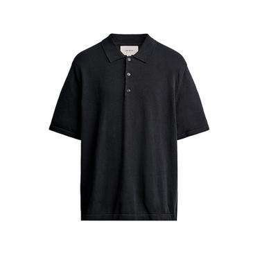 REGULAR FIT KNIT POLO SHIRT - Dark navy by Zara
