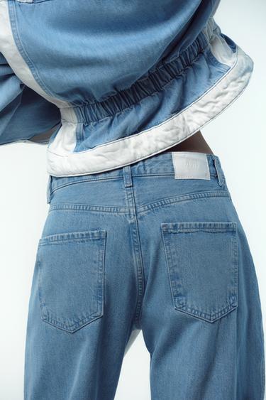 JEANS Z1975 STRAIGHT MID-WAIST COMBINED - Mid-blue by Zara - Image 5