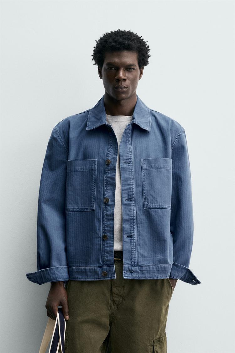 ZARA REGULAR FIT JACKET WITH POCKETS