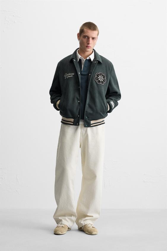 ジャケット - メンズ バーシティー ジャケット | ZARA 日本