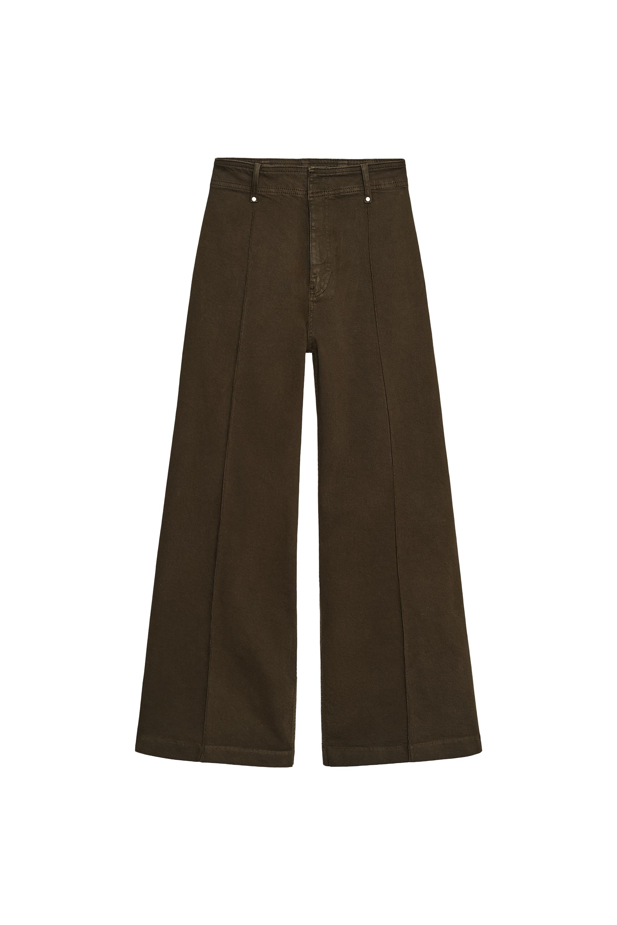 ZW COLLECTION HIGH WAIST WIDE LEG JEANS - Blue | ZARA Canada