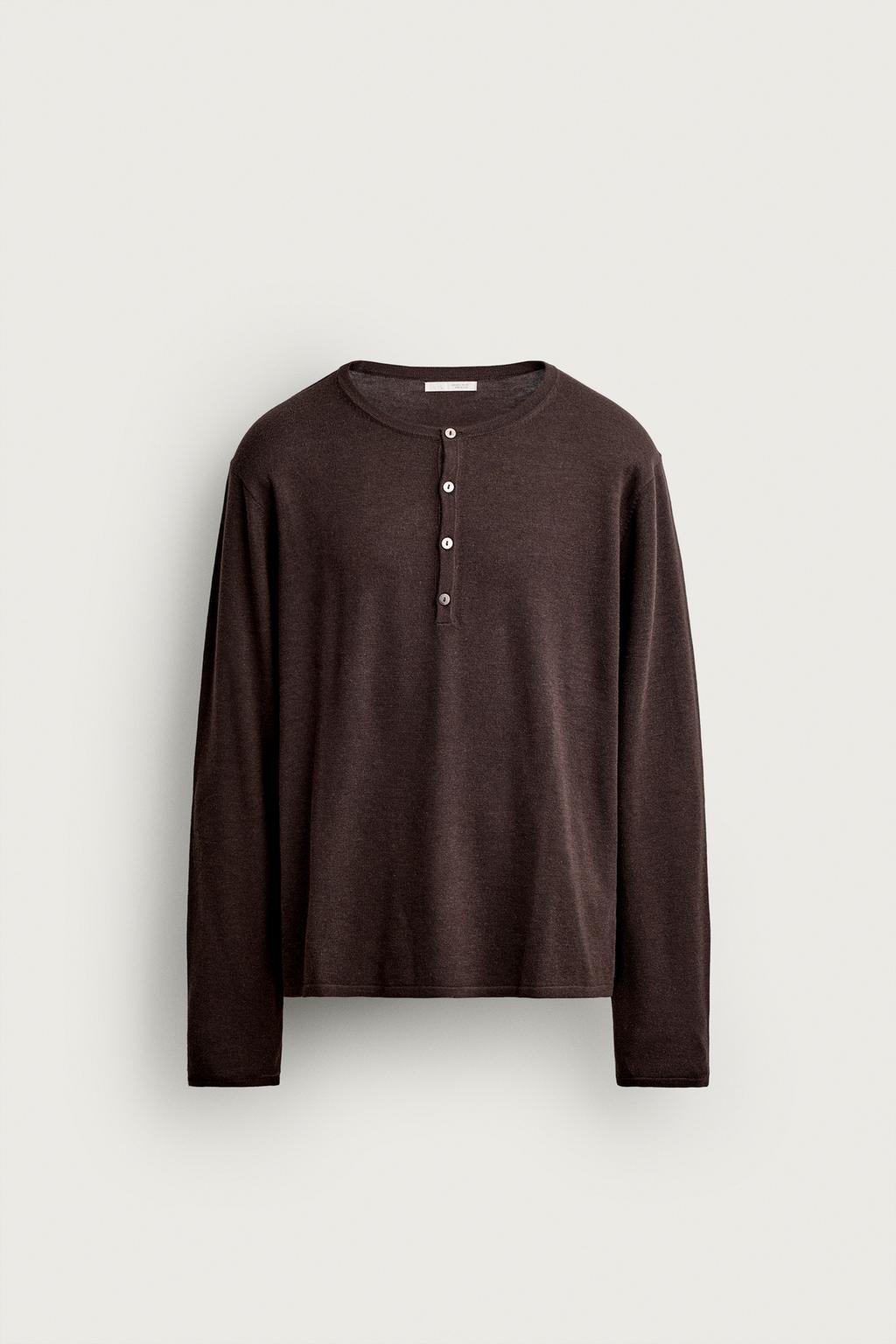 HENLEY KNIT T-SHIRT