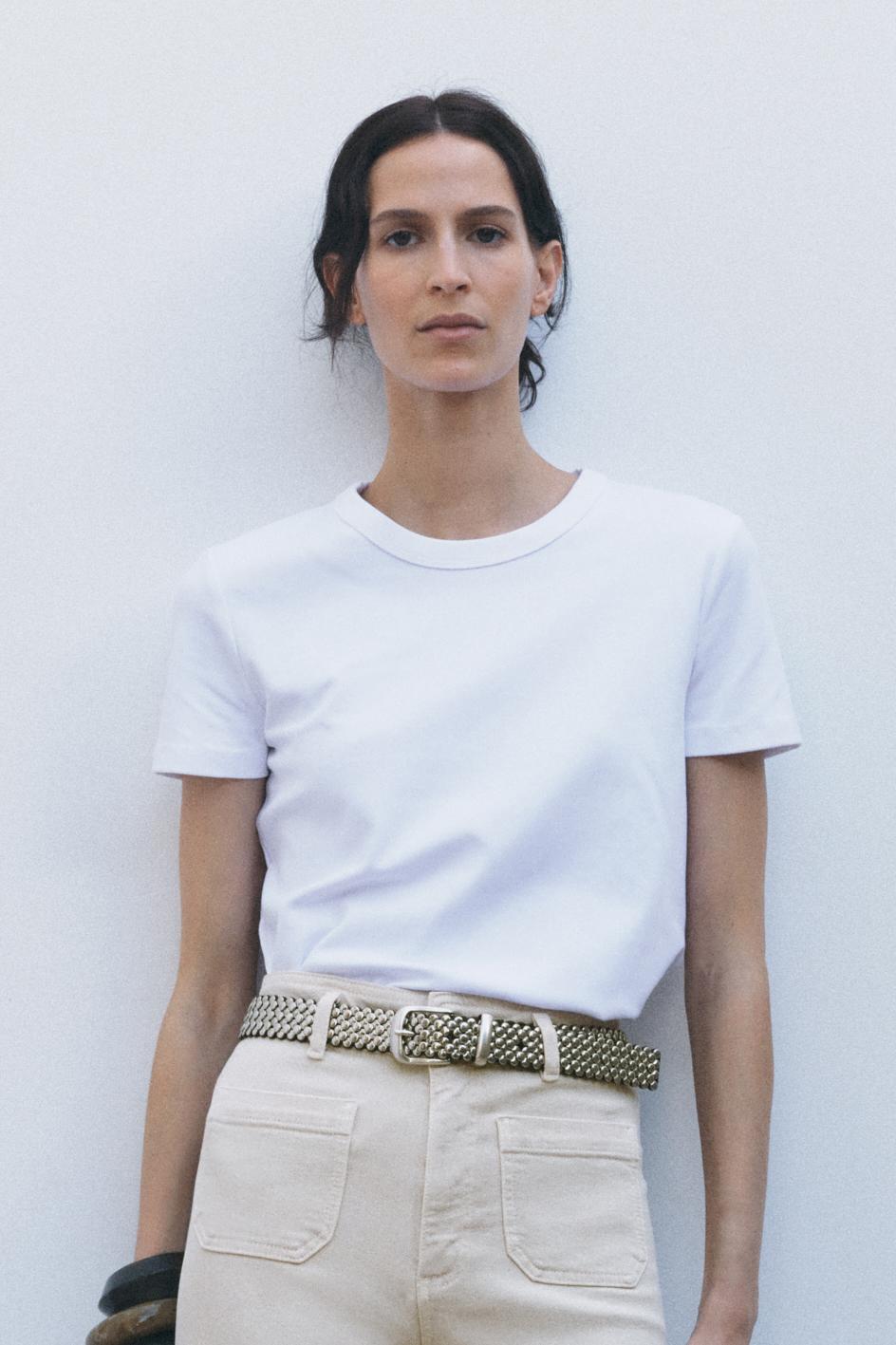 ZW COLLECTION HIGH WAIST WIDE LEG JEANS - Stone | ZARA