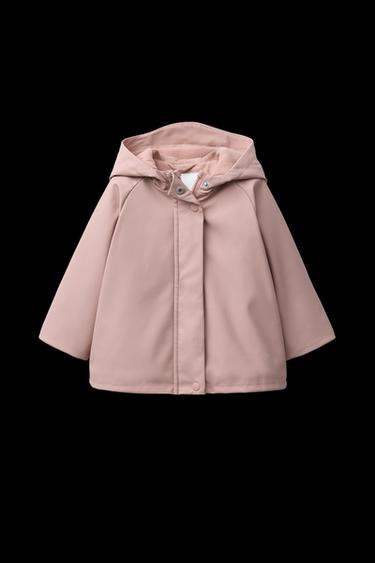 RUBBERISED WATER-REPELLENT JACKET - Pink by Zara