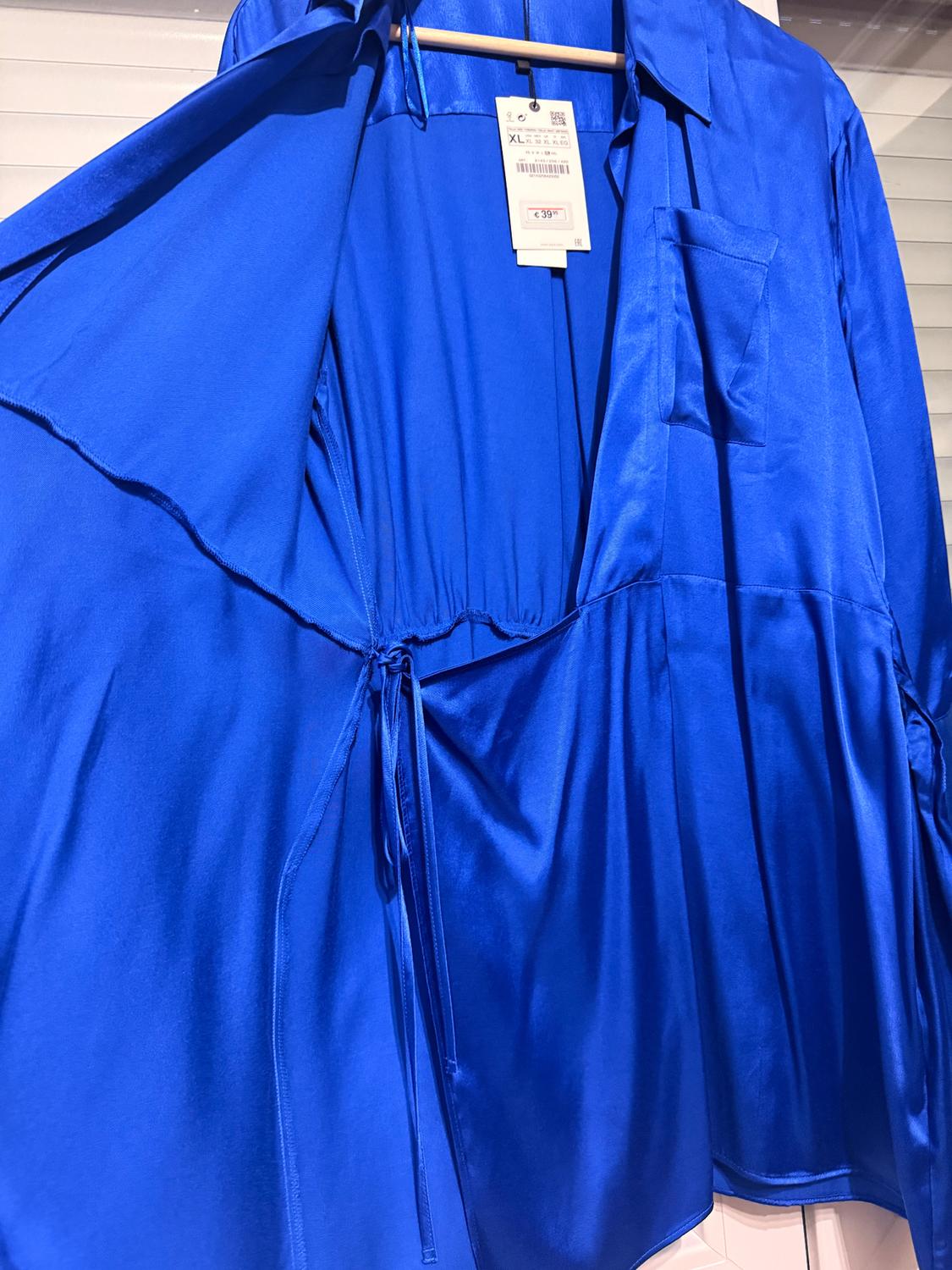 SATIN EFFECT WRAP DRESS - Image 4