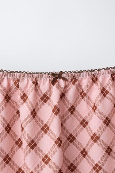 CHECK MIDI SKIRT - Pink by Zara - Image 2
