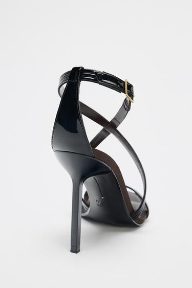 SANDALES À TALONS HAUTS - Noir de Zara - Image 3