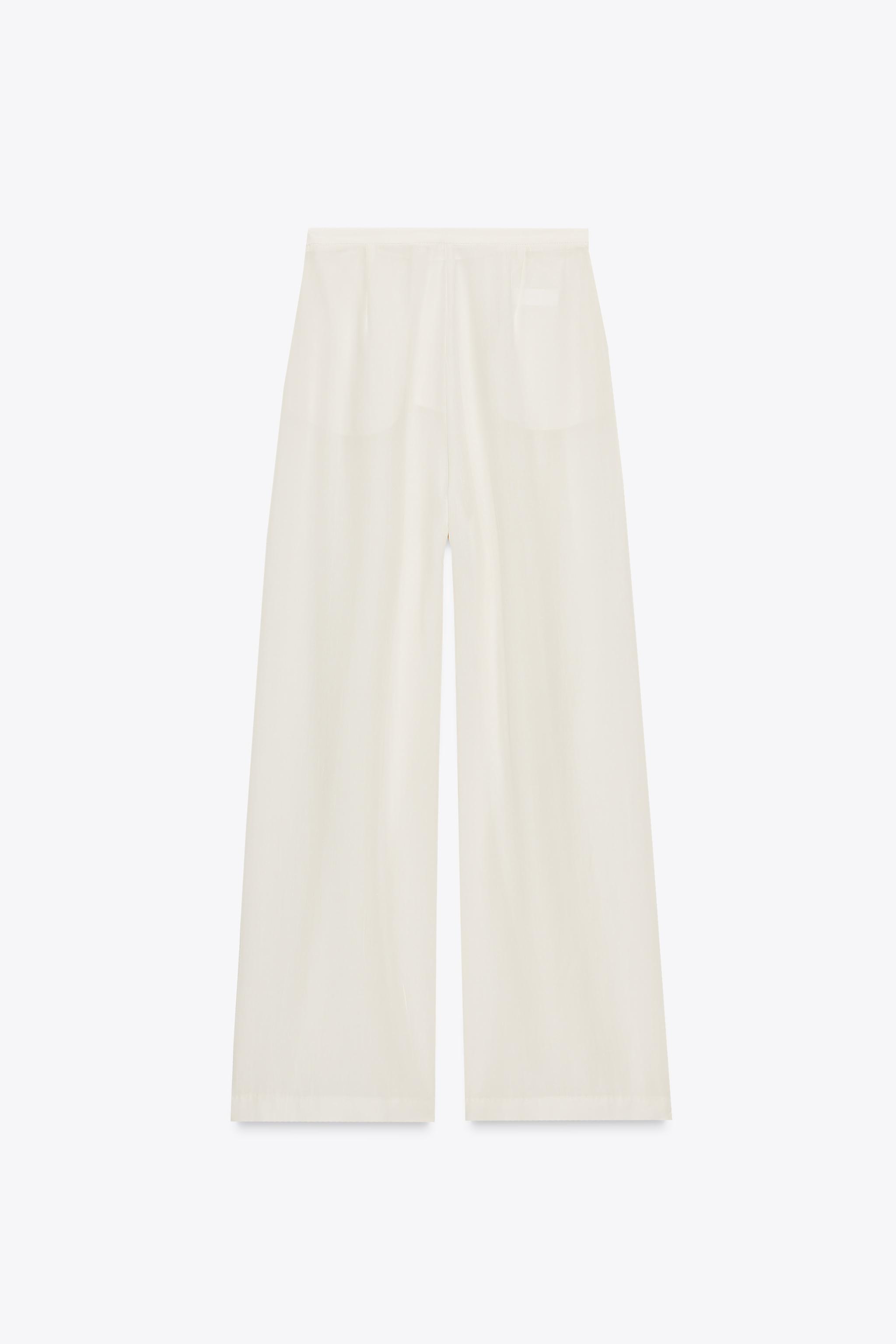 PANTALON LONGUEUR CHEVILLE MULTI PLIS
