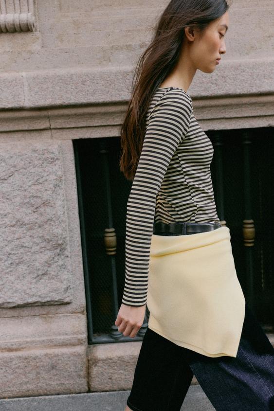 BOAT NECK T-SHIRT - striped by Zara - Image 4