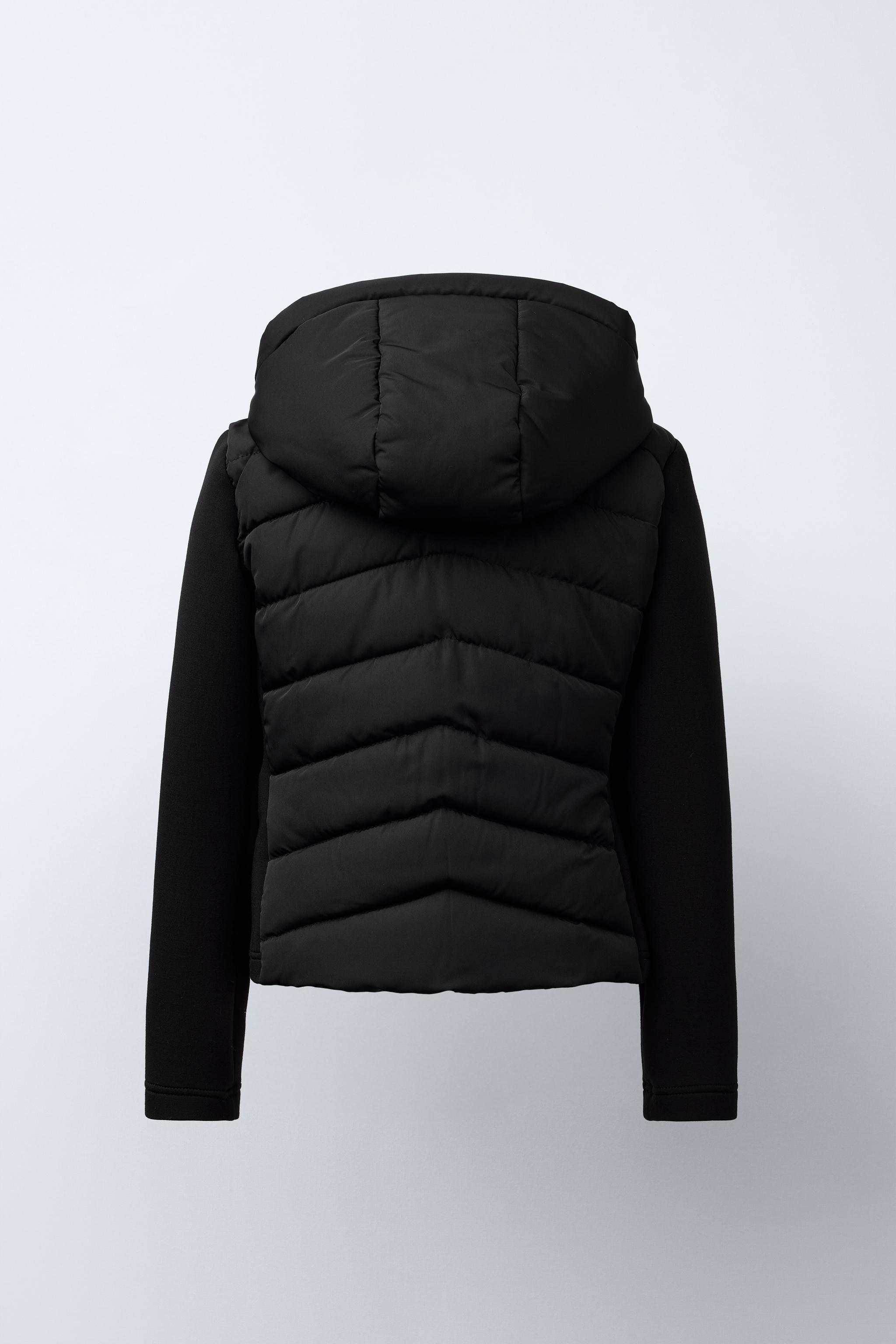 ZARA ブラック フリース風ジャケット HOODED FLEECE JACKET - Black | ZARA United States