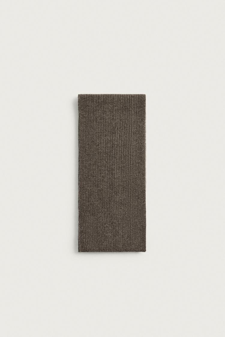 Bufanda punto lana cashmere