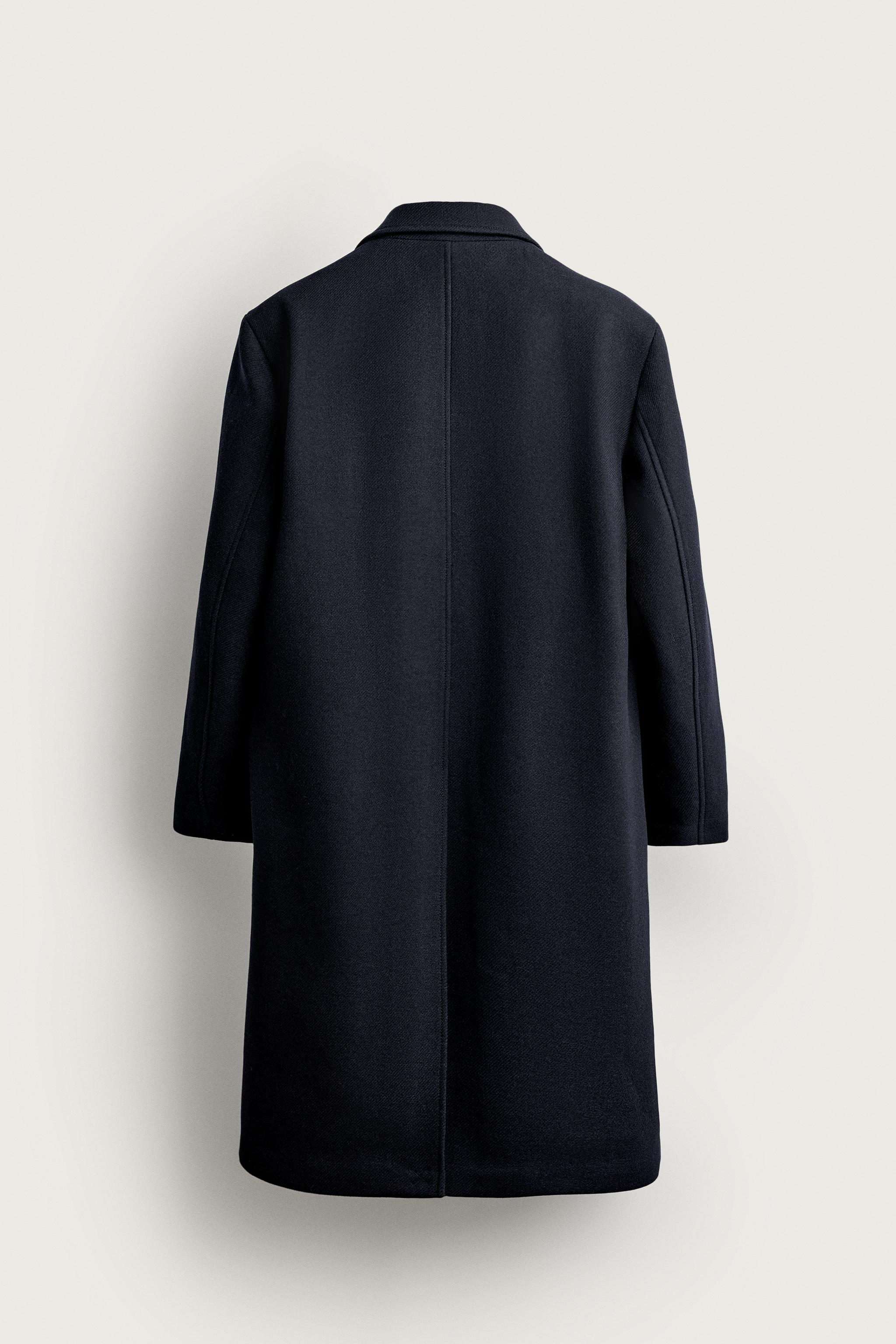 WOOL BLEND DOUBLE-BREASTED COAT