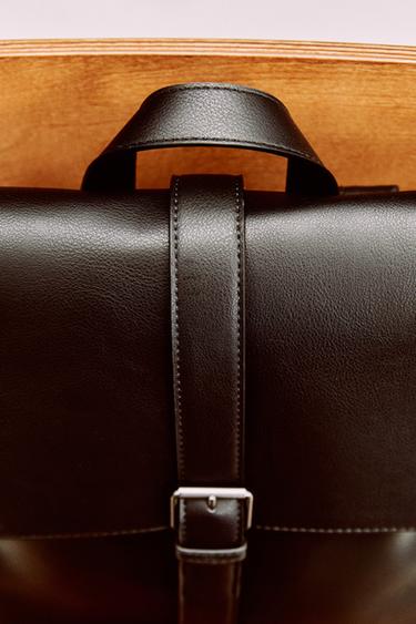 BACKPACK WITH BELT DETAIL - Black by Zara