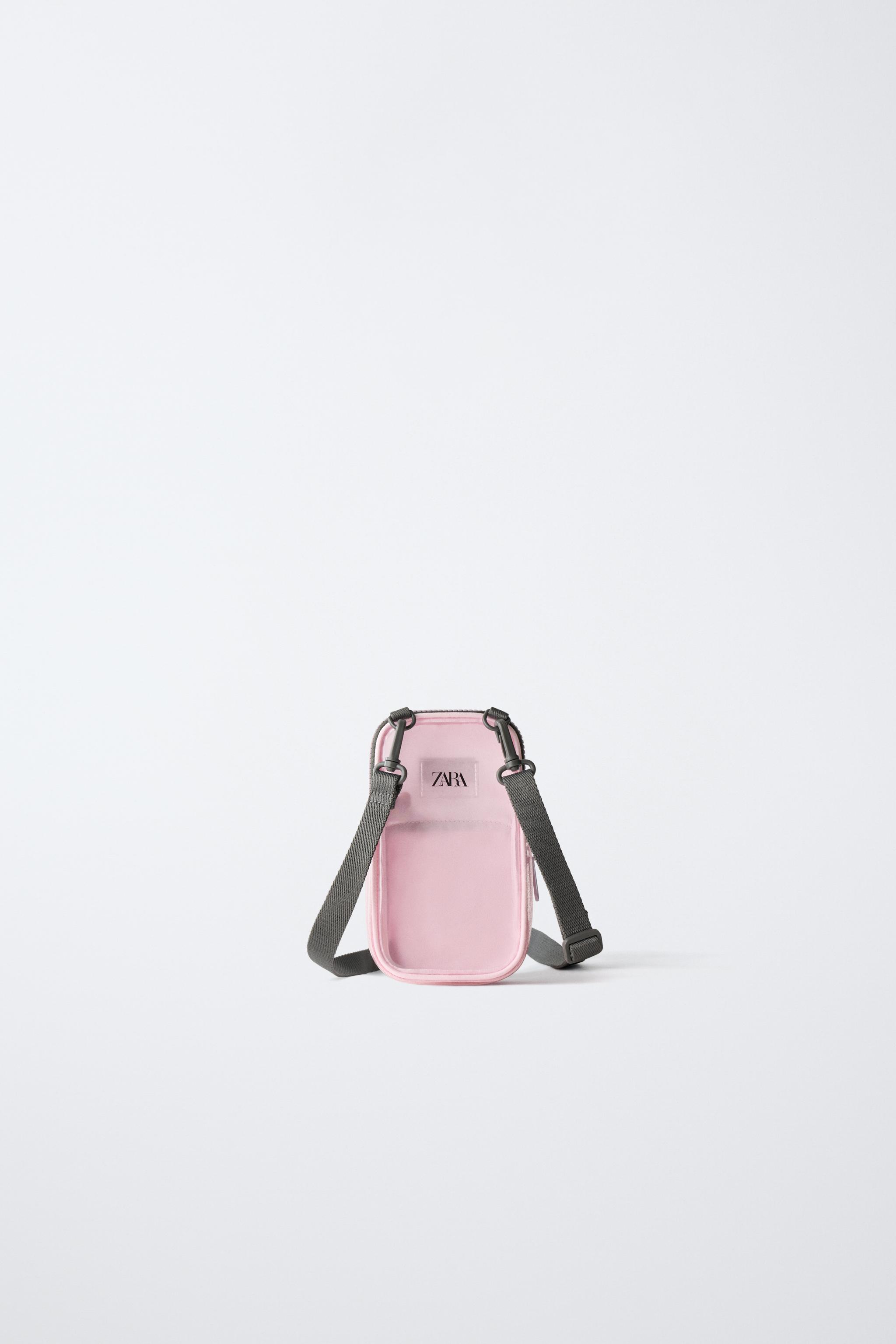 VINYL CROSSBODY PHONE CASE - Pink | ZARA United States