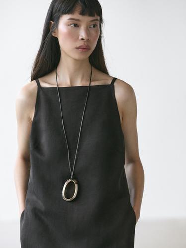 Zara Flowing mini dress - Black