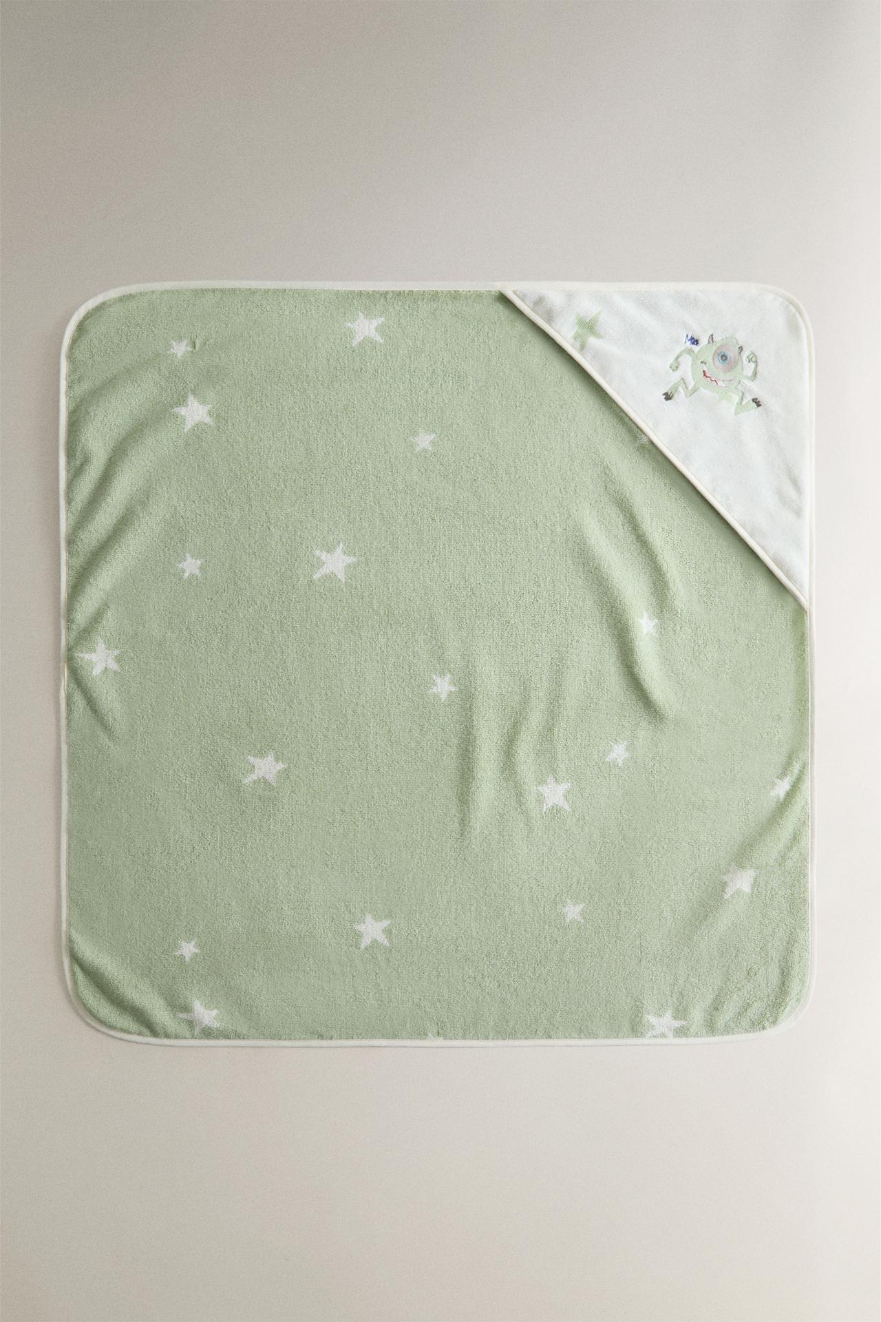 KIDS' MONSTERS, INC. ©DISNEY/PIXAR HOODED TOWEL — Cream