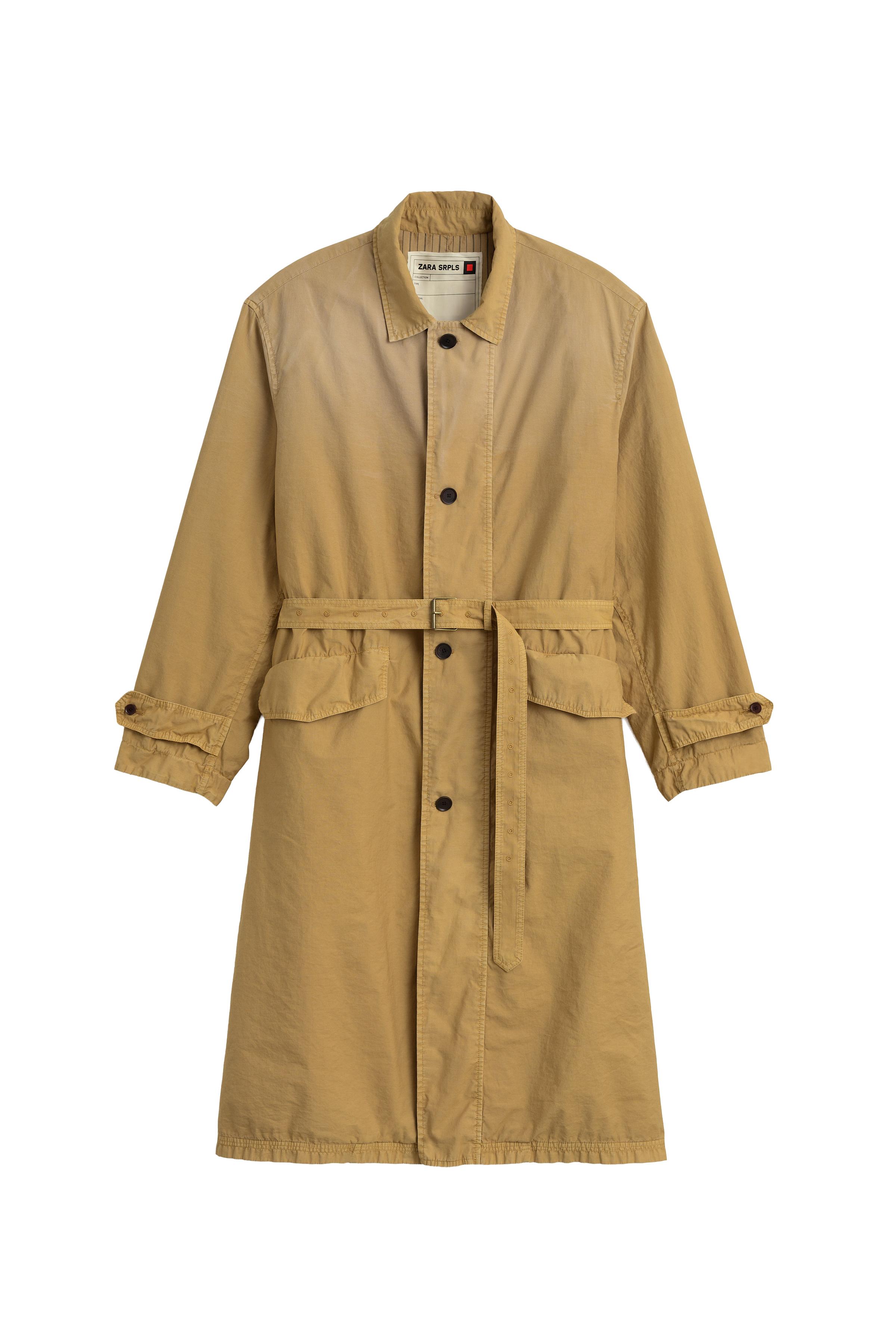 完売品⭐︎ZARA ベルト付きトレンチコート M-L ライトゴールデンブラウン トレンチコート ST - ゴールデンブラウン | ZARA Japan / 日本