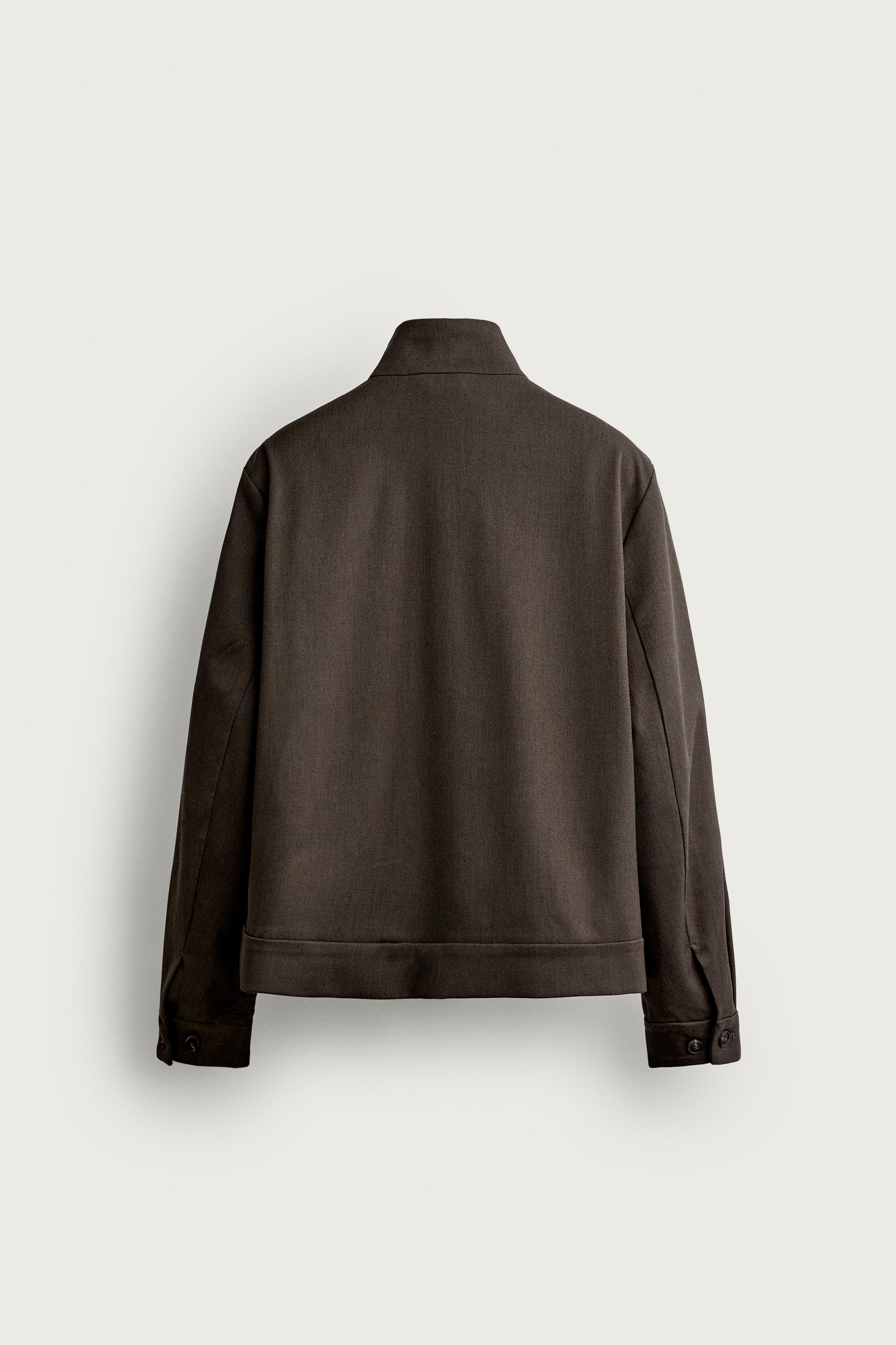 REGULAR FIT ZIP OVERSHIRT