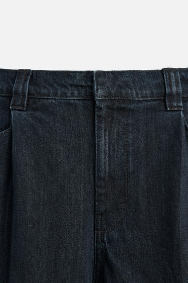 JEAN COUPE LARGE PLIS - Indigo de Zara - Image 9