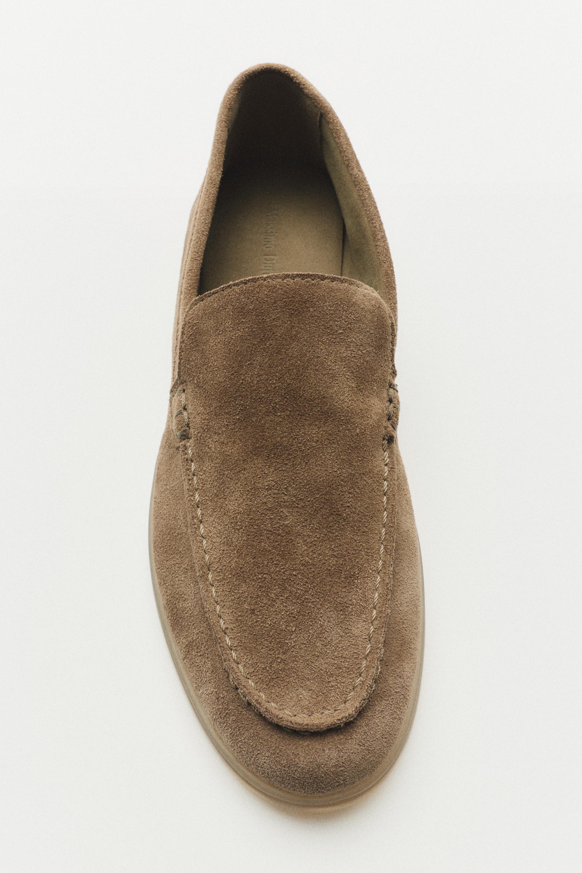 Split leather loafers — 1-712
