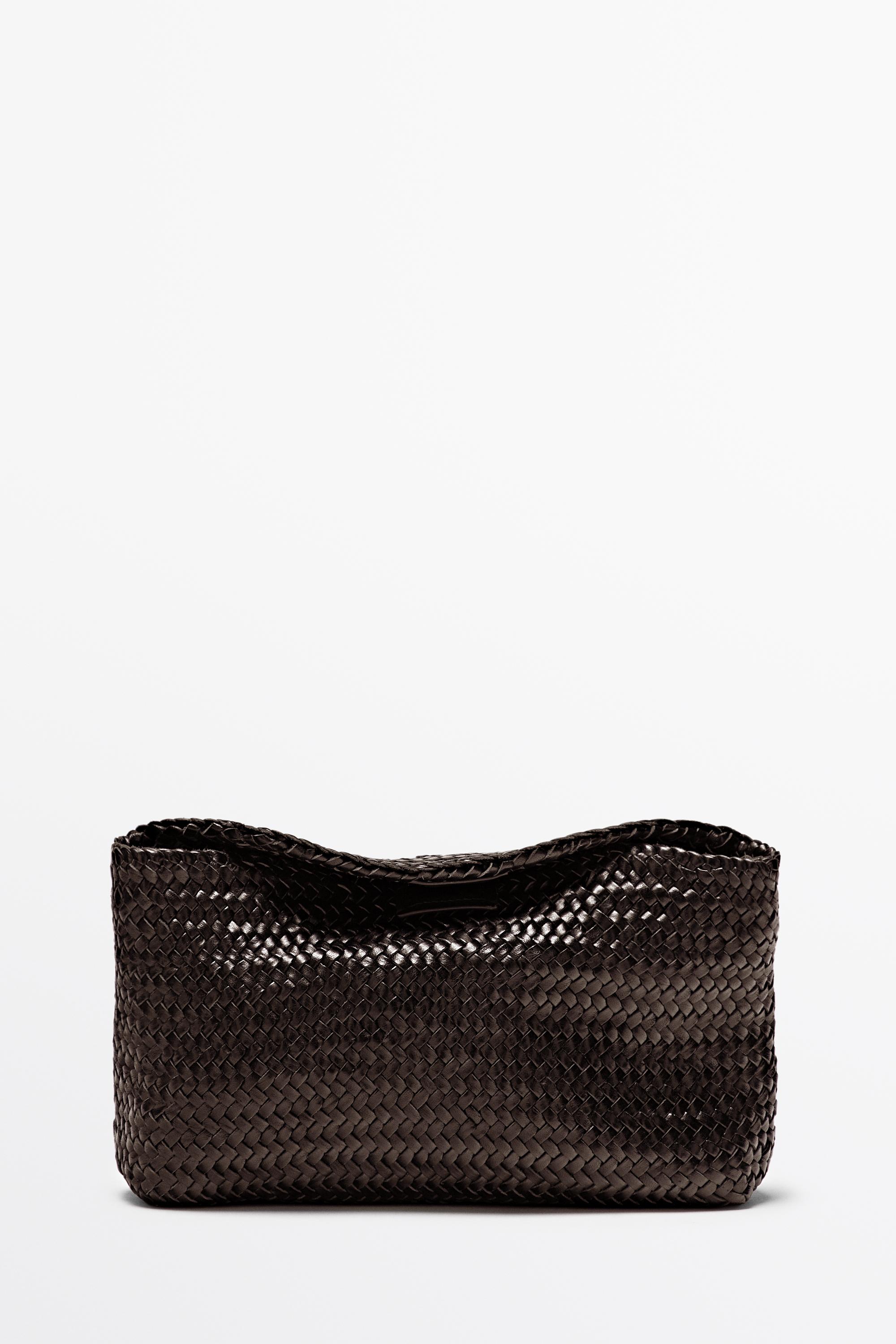 Sac en cuir nappa tressé