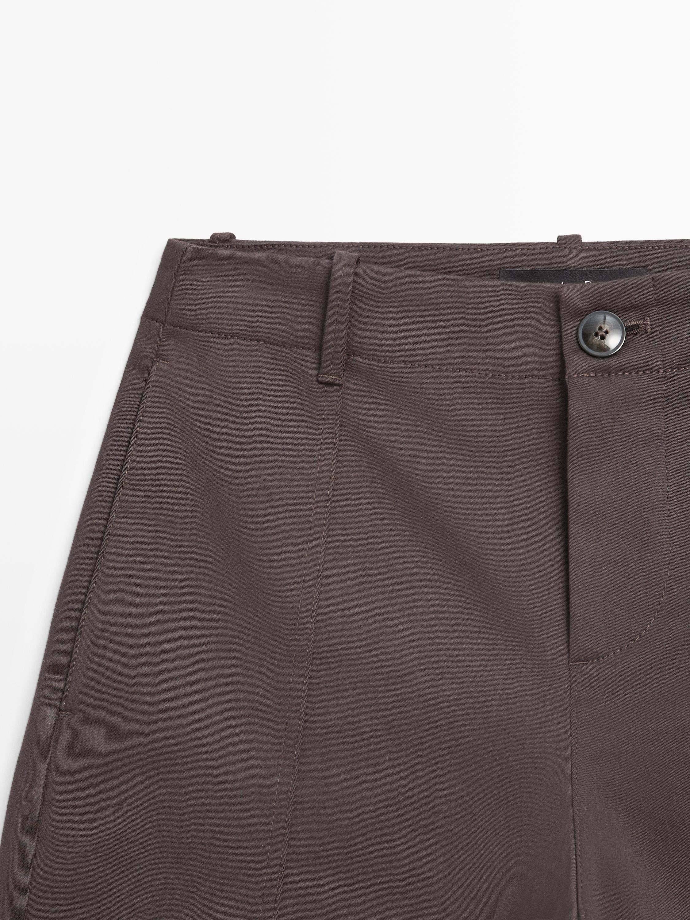 Pantalon carrot fit mid-rise