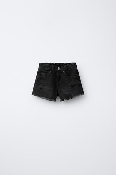 JORTS MIT RISSEN - Schwarz von Zara