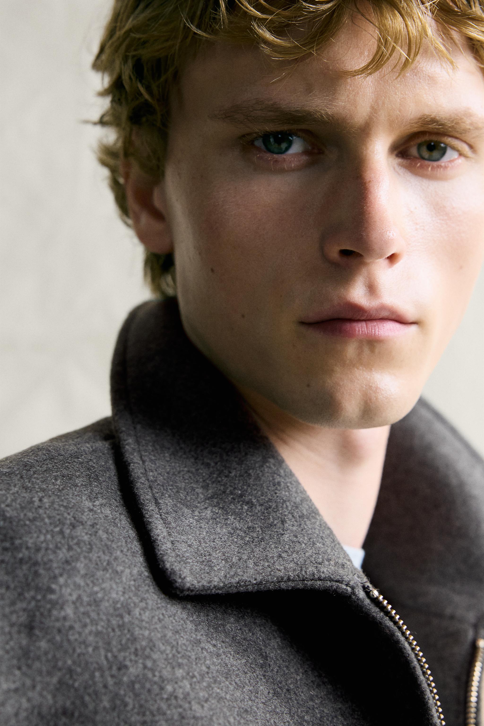 BLOUSON REGULAR FIT EN LAINE