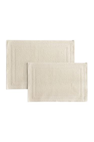 COTTON BATH MAT - Ivory by Zara