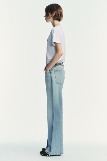 JEAN TRF FLARE TAILLE BASSE - Bleu clair de Zara - Image 4