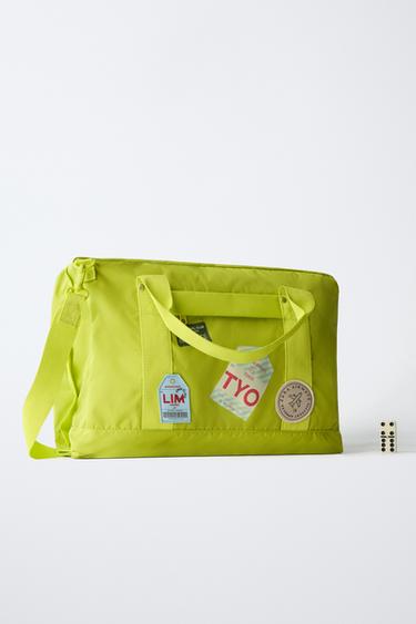 SAC À DOS DE VOYAGE AVEC PIÈCES - Jaune de Zara - Image 5