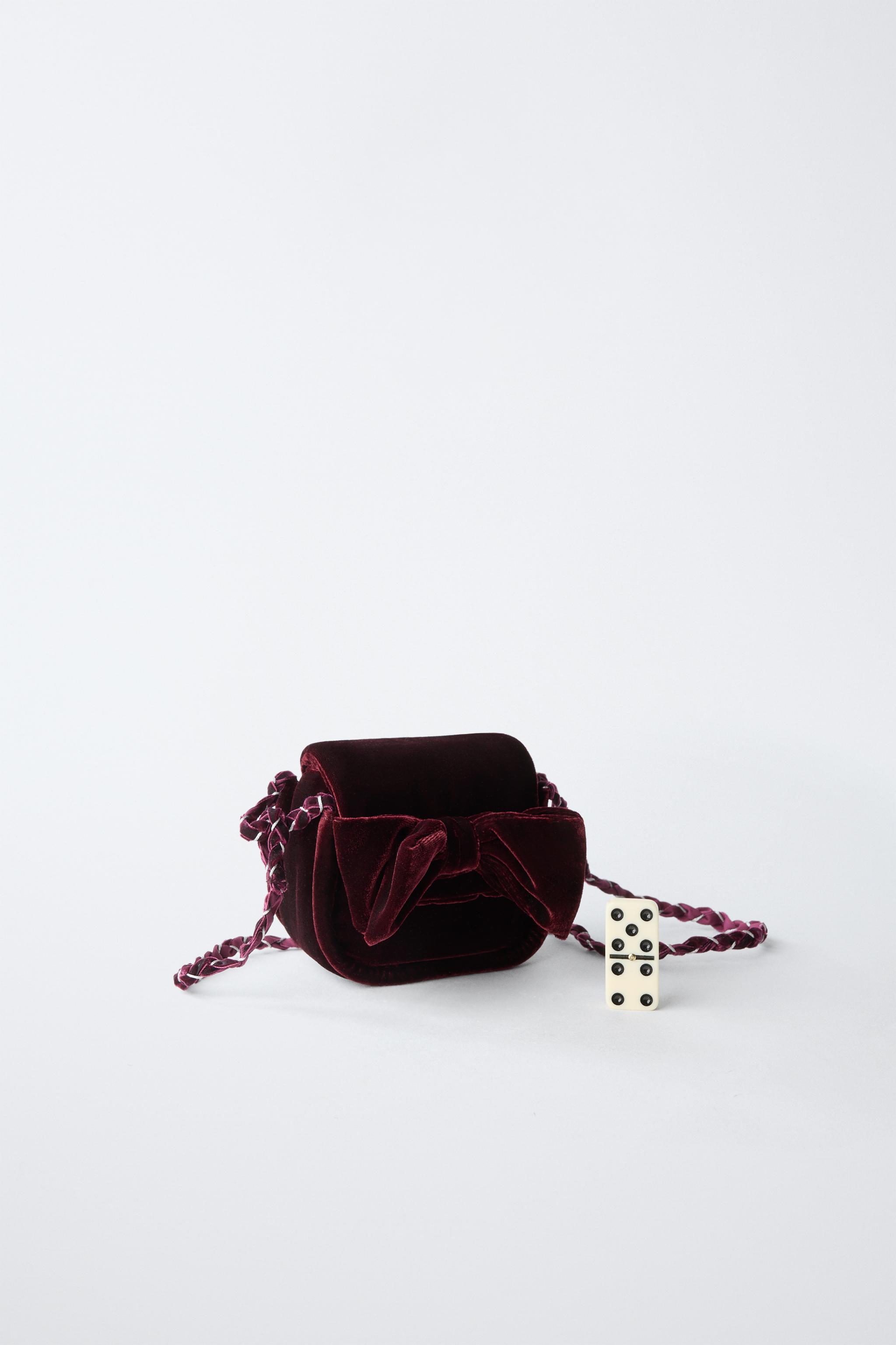 SAC BANDOULIÈRE NŒUD VELOURS