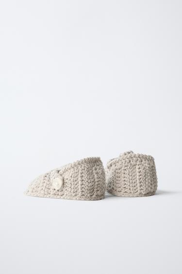 CHAUSSONS EN MAILLE - Bleu de Zara - Image 3