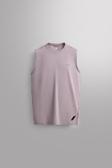 CAMISETA TANK TÉCNICA - Rosa palo de Zara