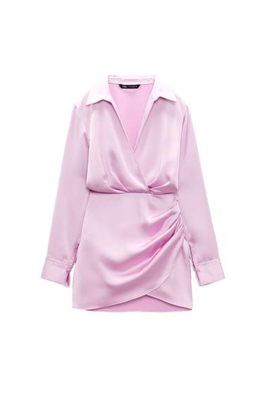 SHORT SATIN DRESS