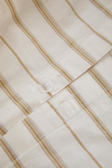 STRIPED PRINT DUVET COVER - Ochre by Zara - Image 3